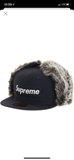 Supreme Earflap New Era Navy 7 1/8