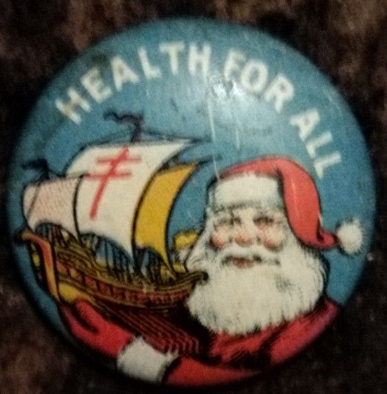 Health For All Vintage Button