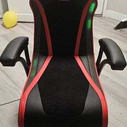 x rocker gaming chair with speakers and lights 