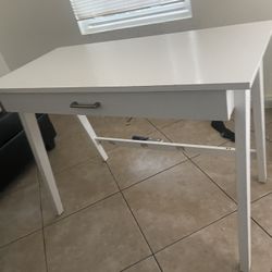 white desk