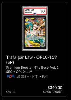 Trafalgar law PSA 10
