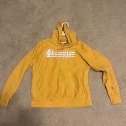 Yellow Champion Hoodie M 