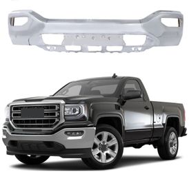 Chrome GMC Sierra 1500 2016 2017 2018 Front Bumper Face Bar Steel W/O Sensors GM1002867
