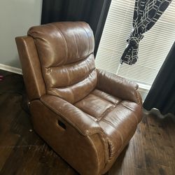 Brown reclining chair