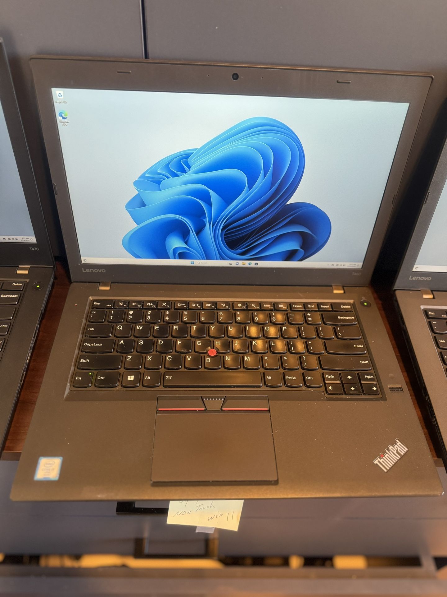 (5) Lenovo Laptops for $600, i5-6300, 8GB, 120GB, 14.1”, Win 11 Pro, TouchScreen