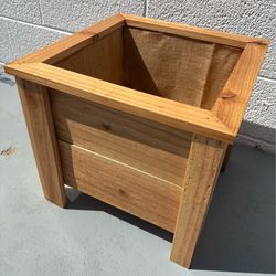 Custom 16” Solid Cedar Planter - Food-Grade Sealed - Organic Ready