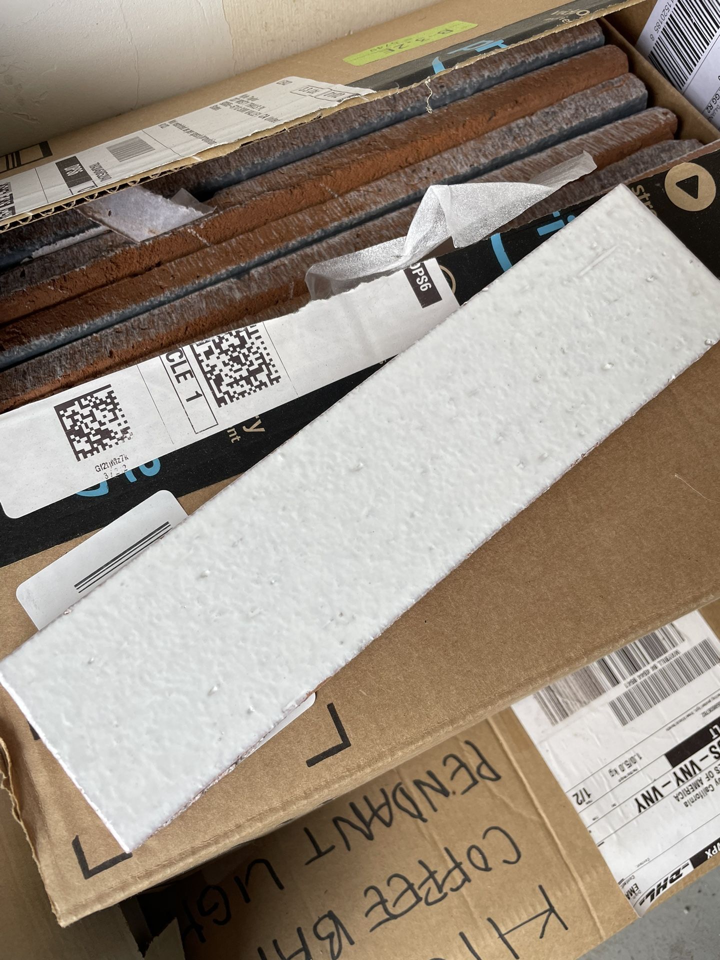 Cle Tile Modern Farmhouse Brick White Matte Tile 1 box