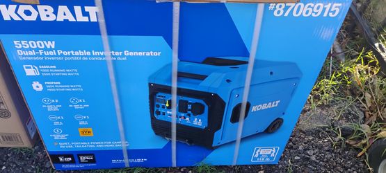 Kobalt 5500W Dual-Fuel Portable Inverter Generator