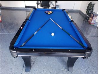 8ft 3pc slate pooltable