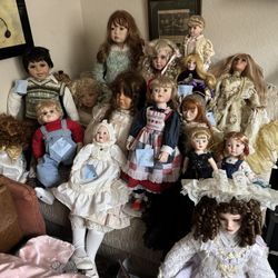 Vintage Porcelain Dolls