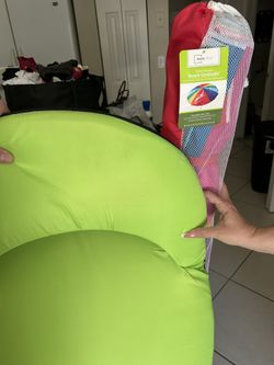 Beach umbrella and chair