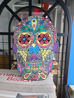 Sugar Skull Mosaic Wall Art