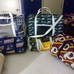 NFL duffle bags(hand made)