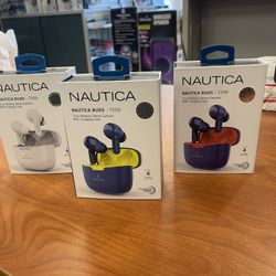 Nautica Buds T200, True wireless Strereo Earbuds with charging case $35 each, Orginal Nautica Brand 