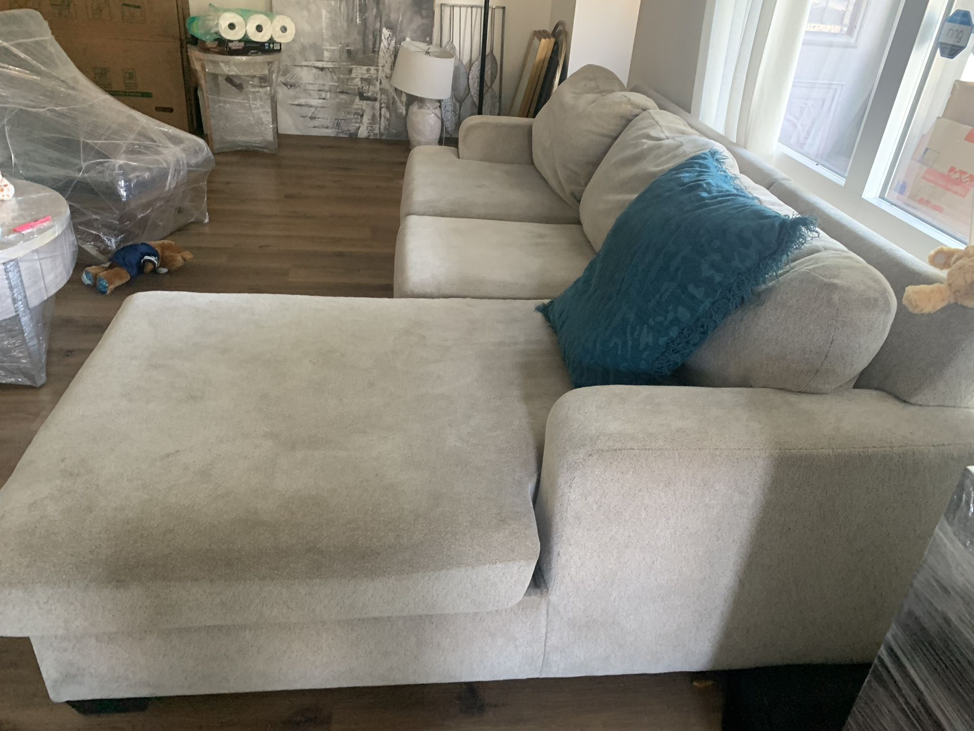 Beige Sectional Sofa