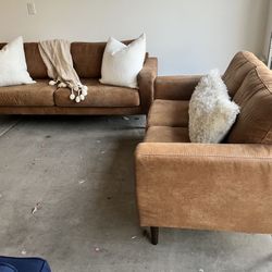 Living Room Set With Sofa And Loveseat (delivery Available) 