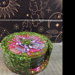 Resin 3D Bloom Coasters