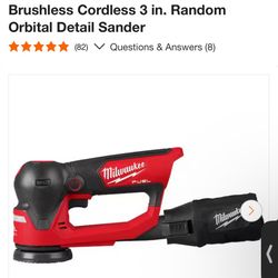 Milwaukee M12 FUEL 12V Lithium-Ion Brushless Cordless 3 in. Random Orbital Detail Sander
