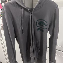 Green Bay Packers womens size medium zippered hoodie