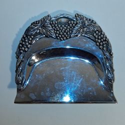 VINTAGE Godinger Silver Art Co silver plated crumb tray only "silent butler" $10 FIRM 