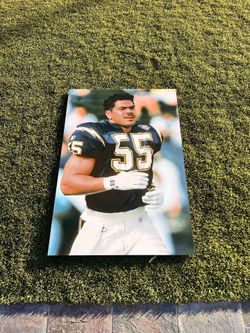 Junior Seau 30”x45” Metal Print