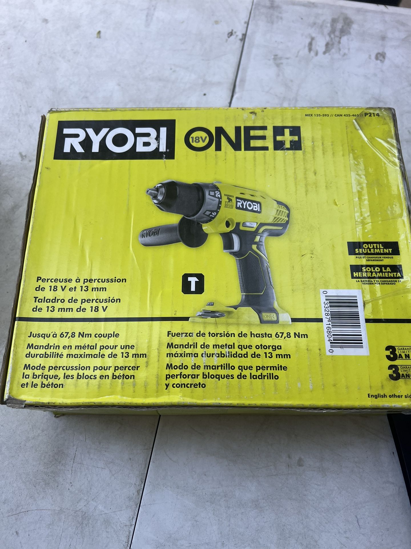 Ryobi One + 18v Hammer Drill
