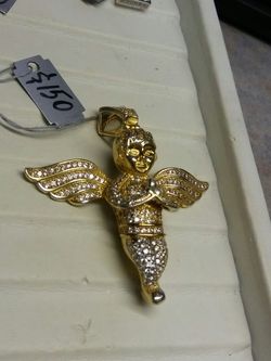 Gold over sterling silver.925 Cz Diamonds