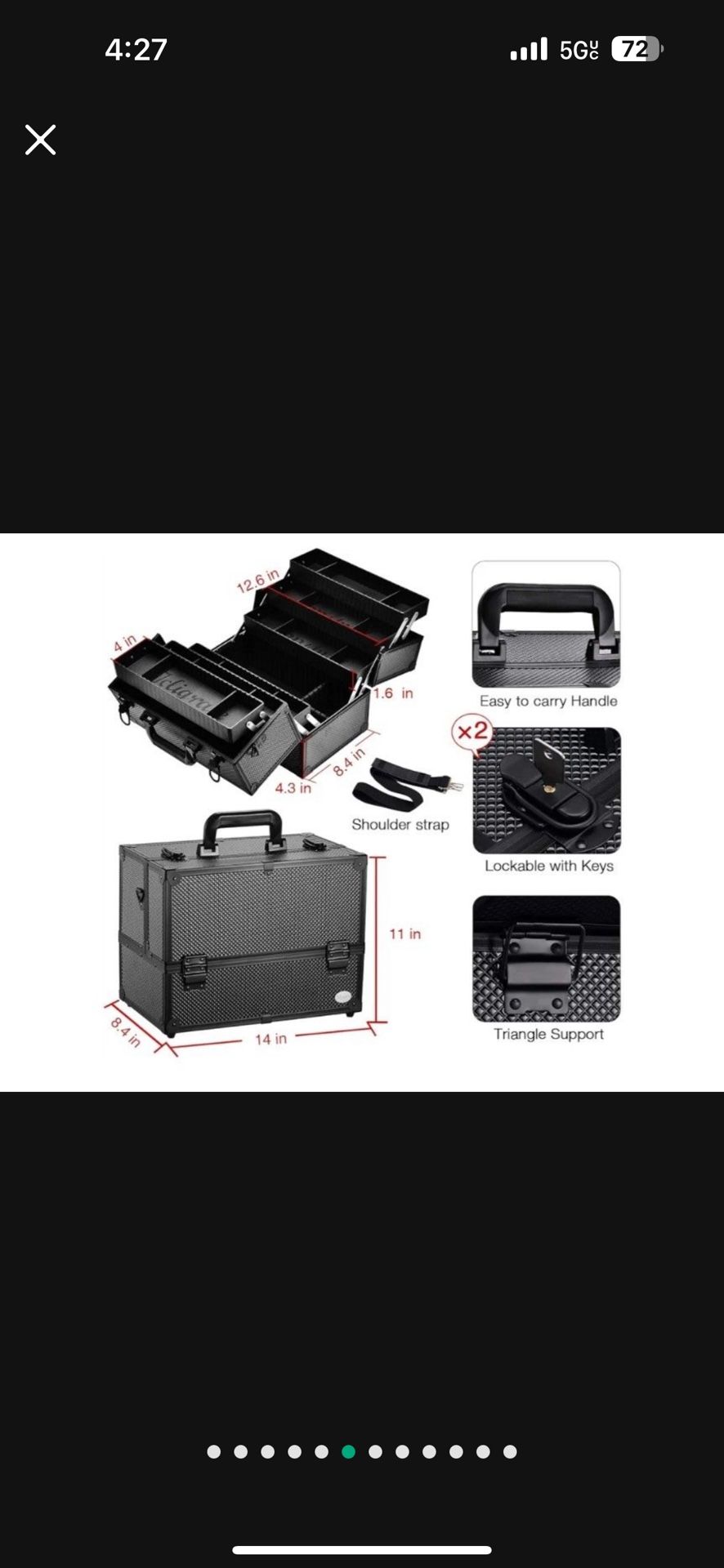 Makeup Organizer Case