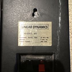 Vintage Linear Dynamics KLA Model 403 Bookshelf Speakers – Pair