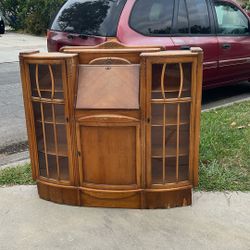 Desk And Curio Cabinet 