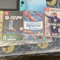 nintendo switch animal crossing with 6 games