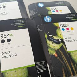 HP 952XL Black And Color High-Yield Ink Cartridges