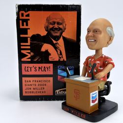 HOF SF Giants Announcer Jon Miller Bobblehead New In Box