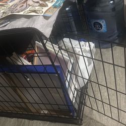 48” In Dog Crate Yaheetech Metal Dog Crate for Medium-Sized Dogs, Black