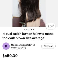 Raquel Welch Human Hair Wig 