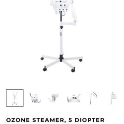 OZONE STEAMER, 5 DIOPTER MAGNIFYING LAMP AND HIGH FREQUENCY
