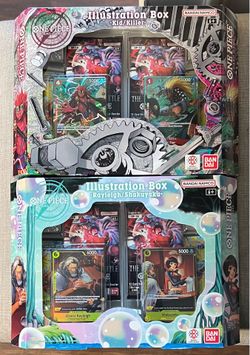 One Piece TCG: Illustration Box - Vol 7-8 (OP15 & OP16) - New/Sealed - Both Sets