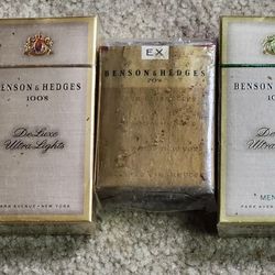 Vintage Empty Collectible Cigarette Packages 