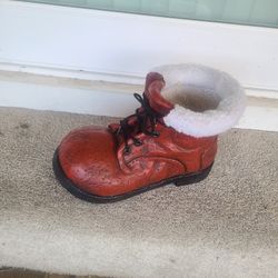 Santa Boot Statue