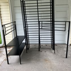 Loft Bed with Shelves