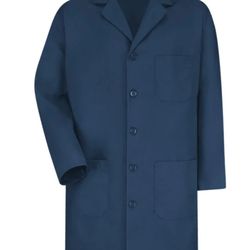 New Cap red lab jacket navy button 3 pockets