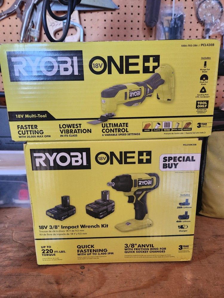 Brand NEW Ryobi Power Tools Sets