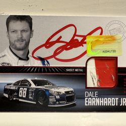 Dale Earnhardt Jr Autographed Card