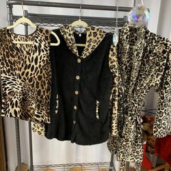 Leopard Top Leopard Bathrobe, Leopard Coat