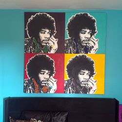 Jimi Hendrix Painting 48"x48"