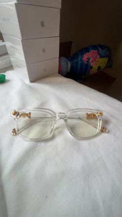 Chrome heart glasses