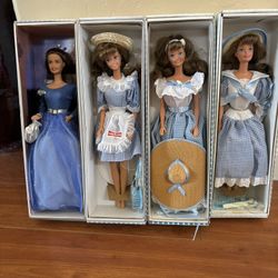 Set Of 4 Brand New Barbies Never Been Out Of The Box