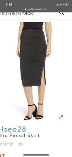 Metalic pencil skirt size M