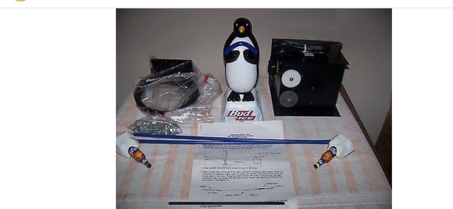 1997 Bud Ice Penguin On a Rope