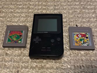Game Boy Pocket + Yoshi & Baseball Game